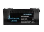 LiFePO4 акумулятор Extralink батарея для ДБЖ або інвертора 12.8V 200Ah