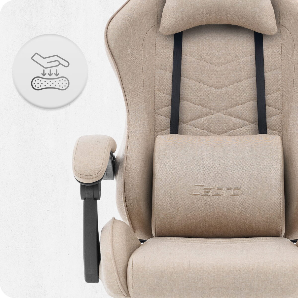 Ігрове крісло Cabro C500 Beige тканина - Зображення 7