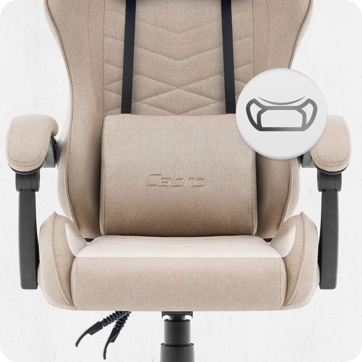 Ігрове крісло Cabro C500 Beige тканина - Зображення 8
