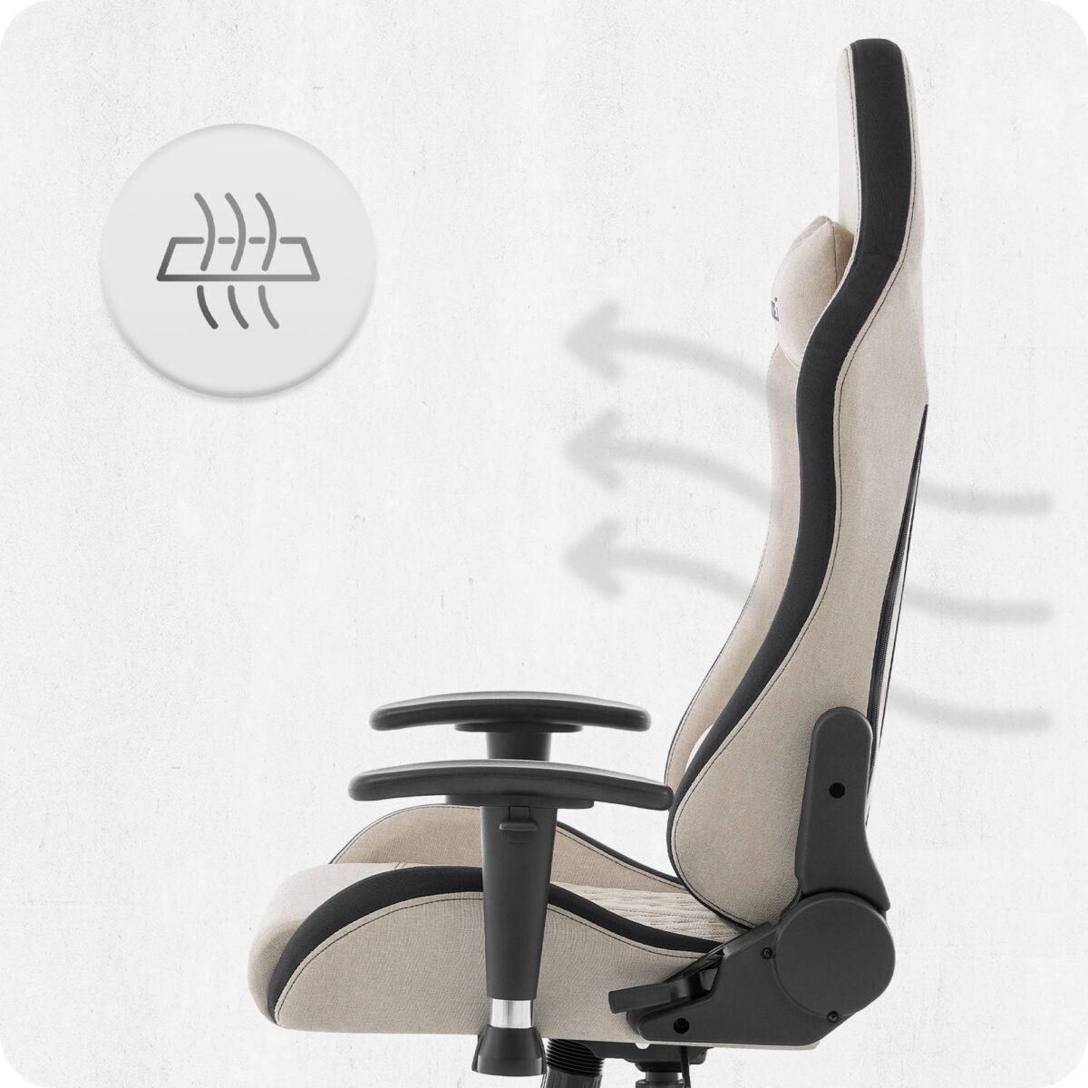 Ігрове крісло Cabro C508 Beige тканина - Зображення 9