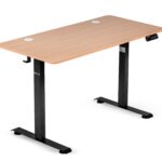 Стіл Hell's Chair Natur Wood Black з електричним регулюванням 120x60 см