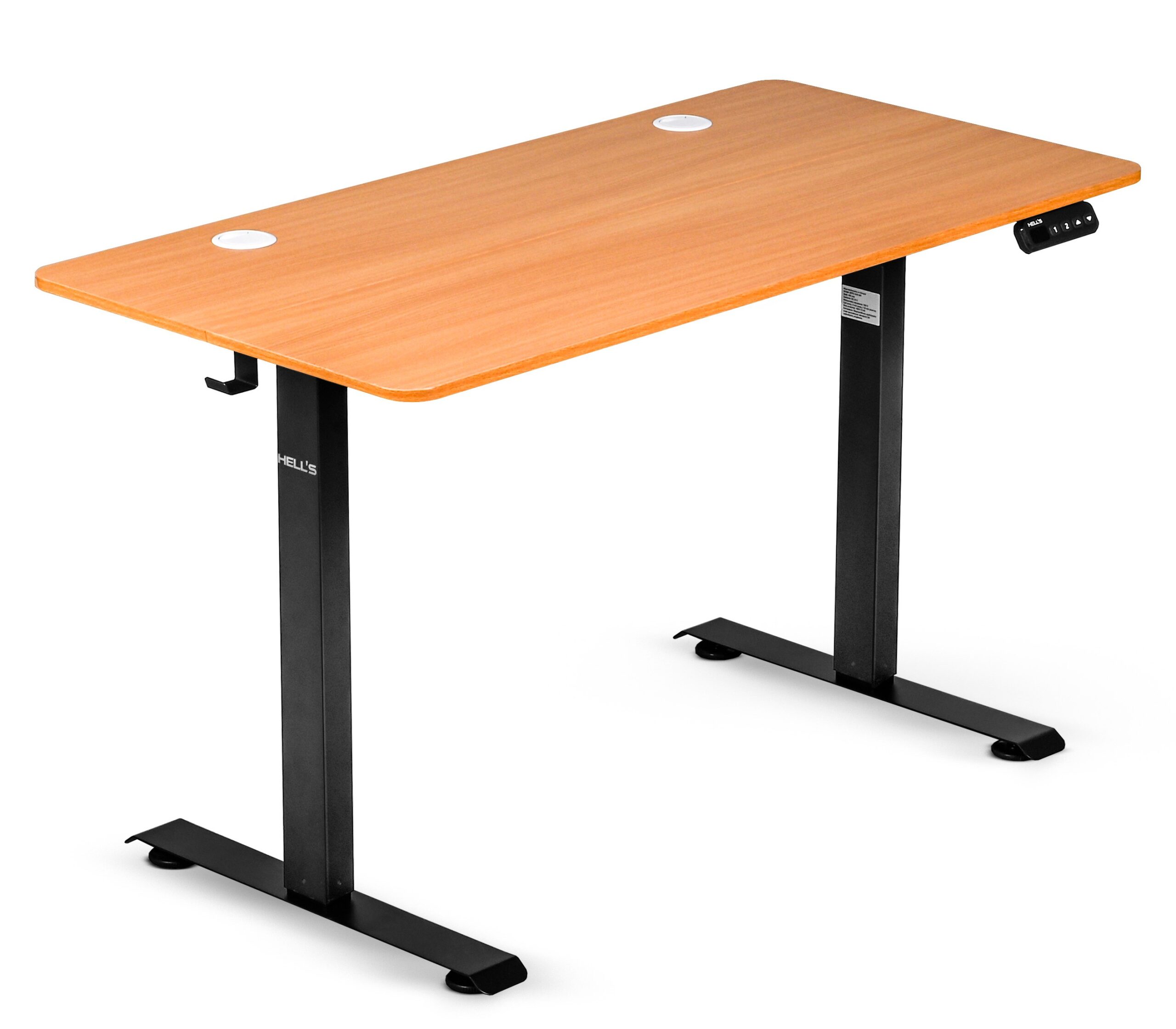Biurko-elektryczne-z-regulacja-wysokosci-Hells-Chair-Oak-Black-120-cm Стіл Hell's Chair Oak Black з електричним регулюванням ,120x60 см - Зображення 1