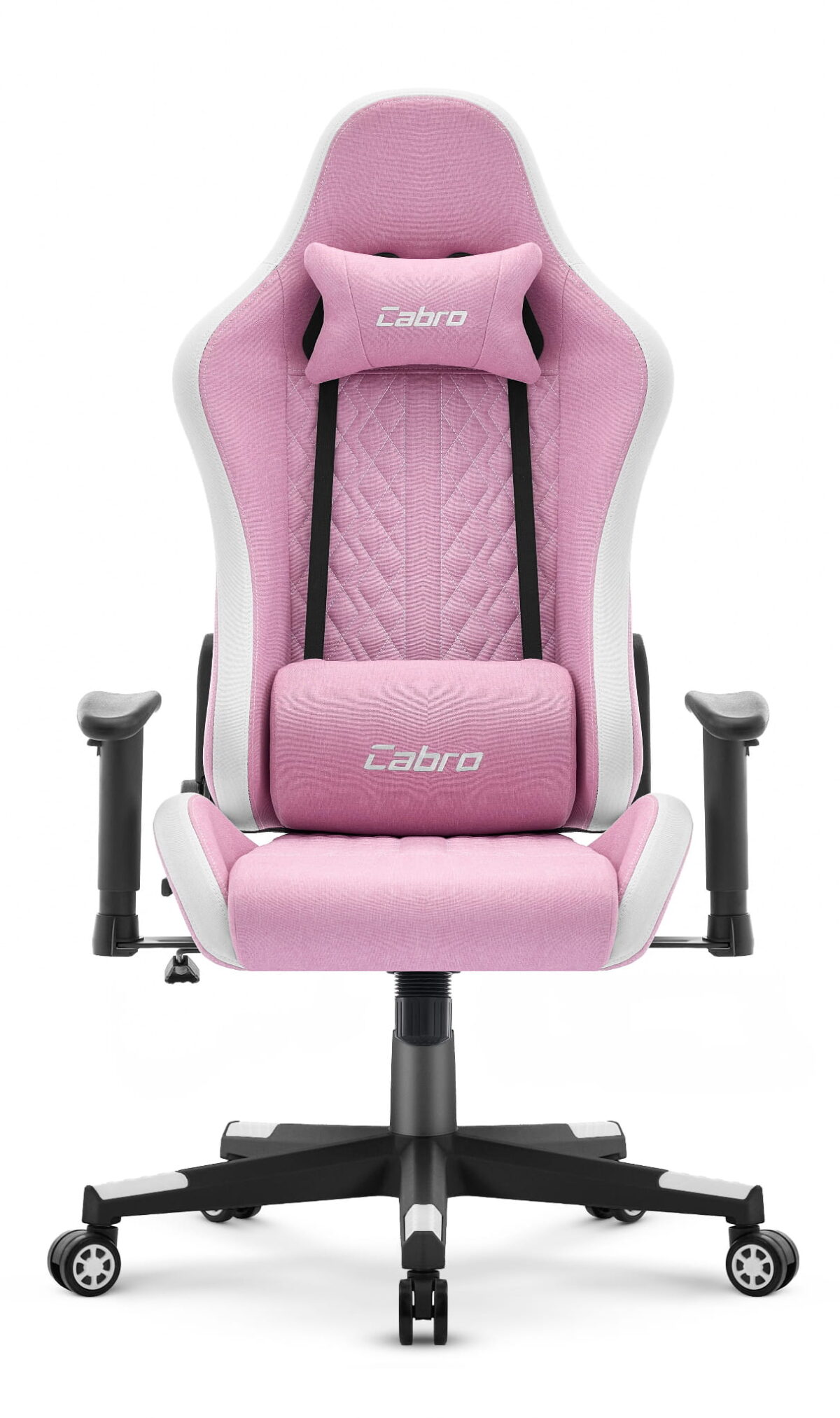Ігрове крісло Cabro C508 Pink White тканина - Зображення 2