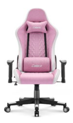 Ігрове крісло Cabro C508 Pink White тканина - Зображення 2
