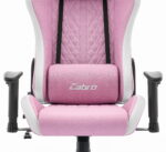 Ігрове крісло Cabro C508 Pink White тканина - Зображення 5