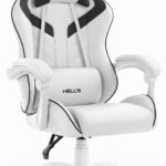 Геймерське крісло Hell's Chair HC-1007 White Black
