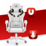 Геймерське крісло Hell's Chair HC-1007 White Black - Зображення 7