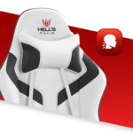 Геймерське крісло Hell's Chair HC-1007 White Black - Зображення 8