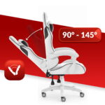 Геймерське крісло Hell's Chair HC-1007 White Black - Зображення 9