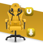 Геймерське крісло Hell's Chair HC-1007 Yellow Black - Зображення 7