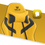Геймерське крісло Hell's Chair HC-1007 Yellow Black - Зображення 8