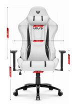 Геймерське крісло Hell's Chair HC-1013 White Black - Зображення 8