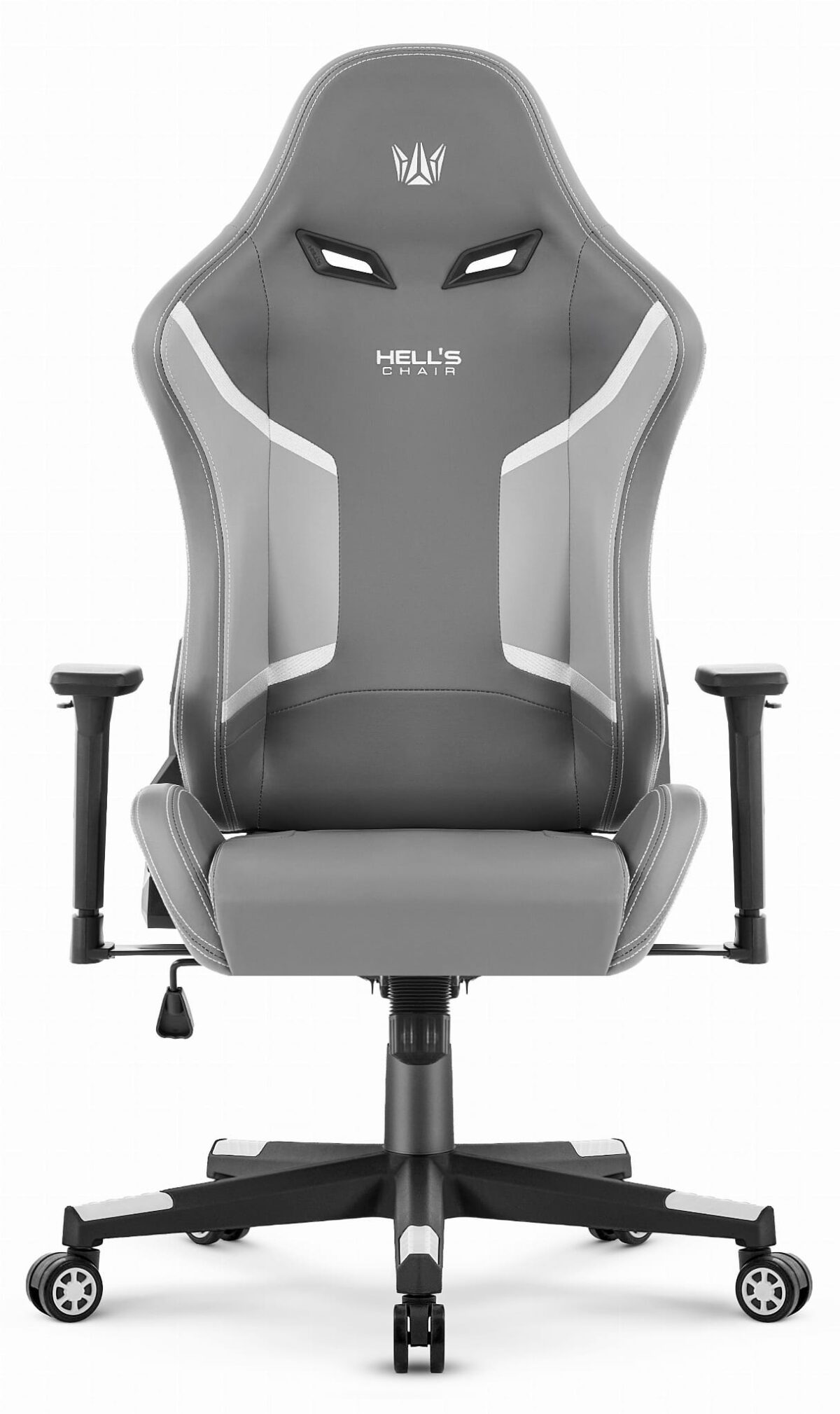 Геймерське крісло Hell's Chair HC-2002 Grey White - Зображення 3