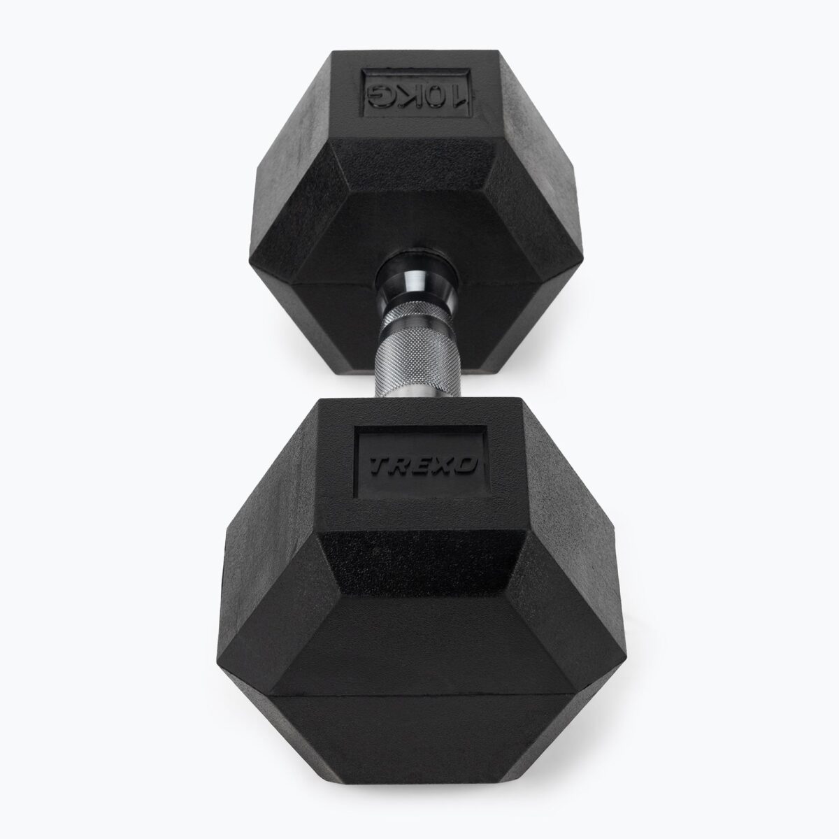 Гантель XTREXO Hex 10 кг з гумовим покриттям - Зображення 3
