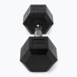 Гантель XTREXO Hex 10 кг з гумовим покриттям - Зображення 3