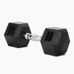 Гантель XTREXO Hex з гумовим покриттям 12,5 кг
