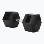 Гантель XTREXO Hex 35 кг з гумовим покриттям