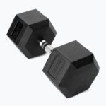 Гантель XTREXO Hex 35 кг з гумовим покриттям - Зображення 2