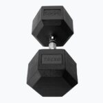 Гантель XTREXO Hex 35 кг з гумовим покриттям - Зображення 3