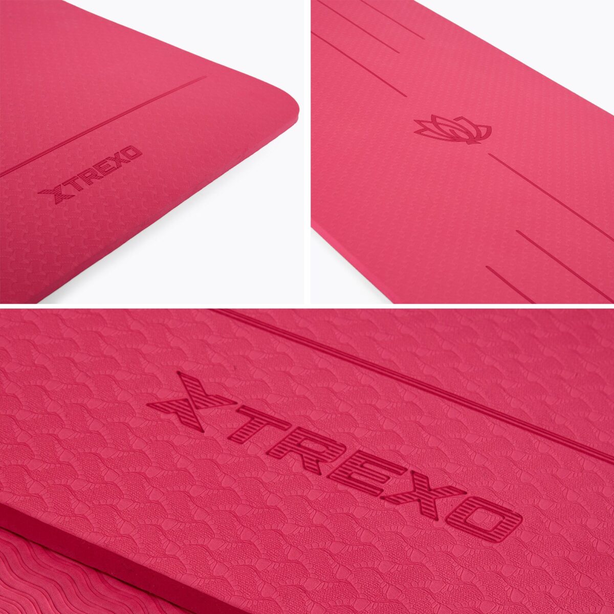 Килимок для тренувань XTREXO TXO-B4Z002-PK 6 мм рожевий - Зображення 3