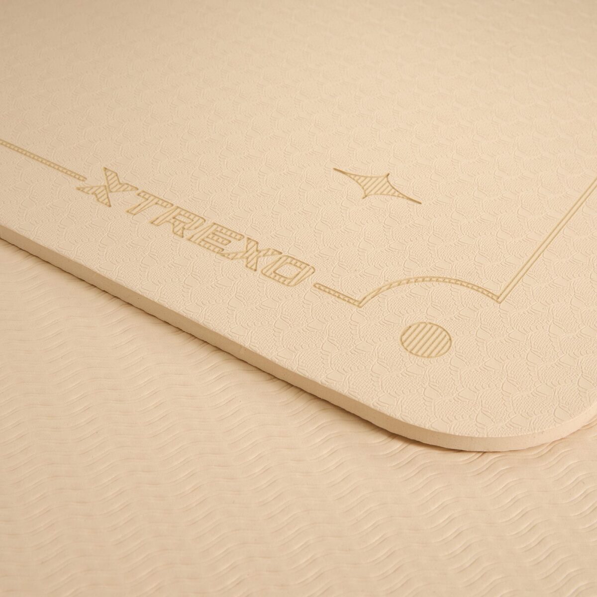 Килимок для йоги XTREXO EcoGrip 6 мм TXO-B4Z001-BZ світло-коричневий - Зображення 4