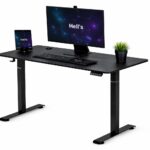 Стіл Hell's Chair з електричним регулюванням Black 140x70 см