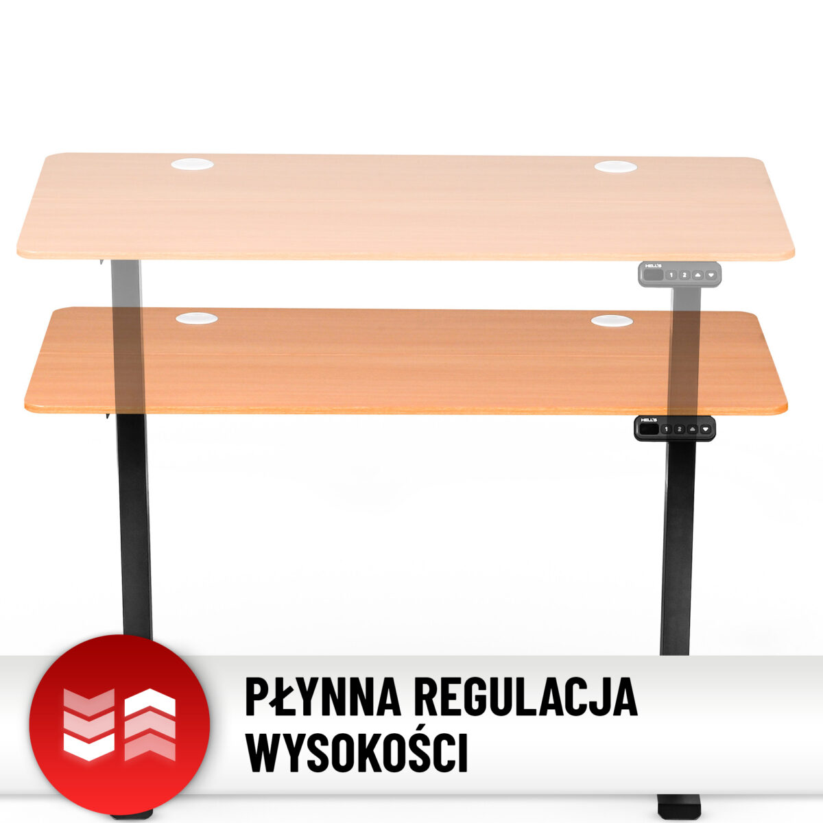Стіл Hell's Chair Oak Black з електричним регулюванням 140x70 см - Зображення 12