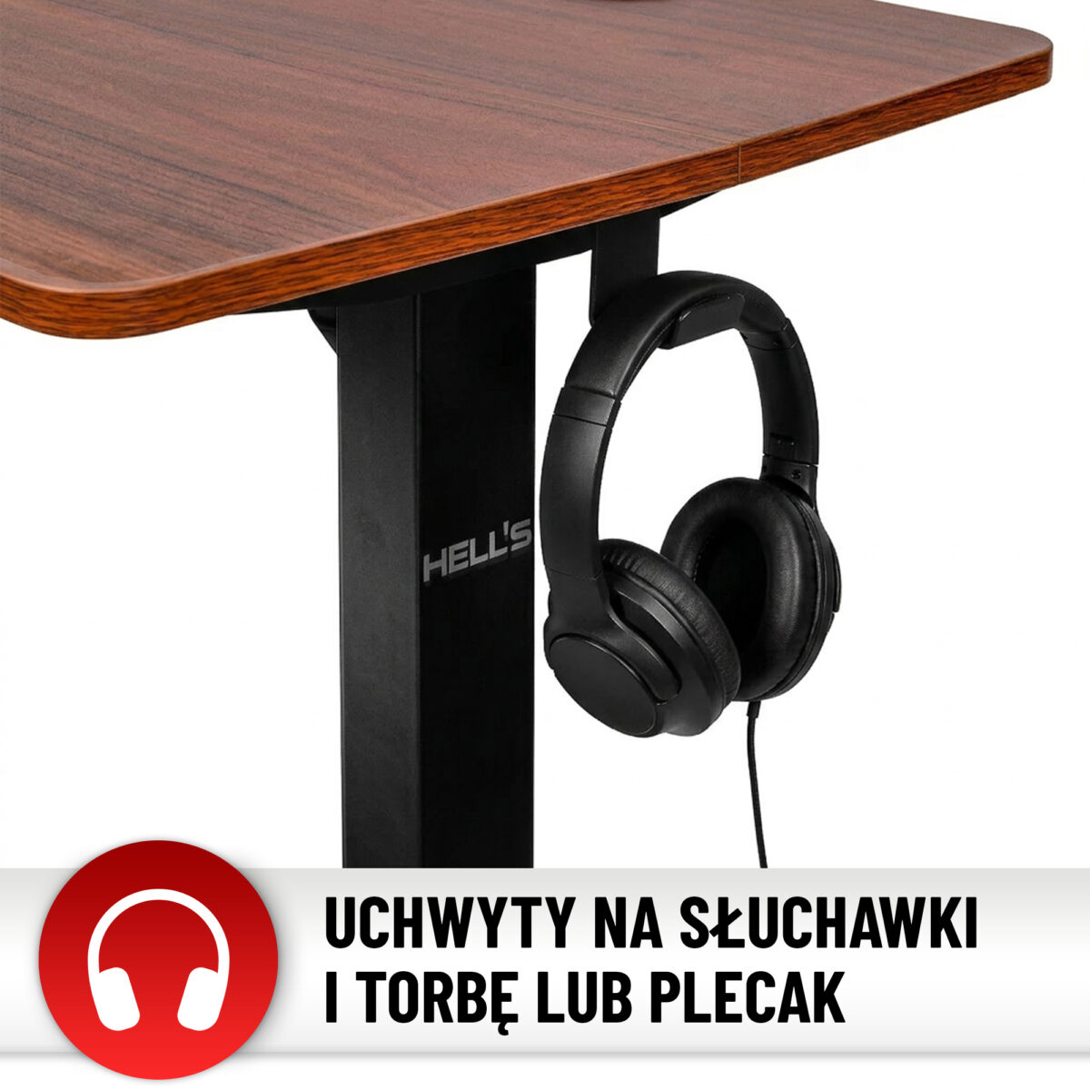 Стіл Hell's Chair Canyon Walnut з електричним регулюванням горіховий 140x70 см - Зображення 12