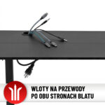 Стіл Hell's Chair з електричним регулюванням Black 140x70 см - Зображення 14