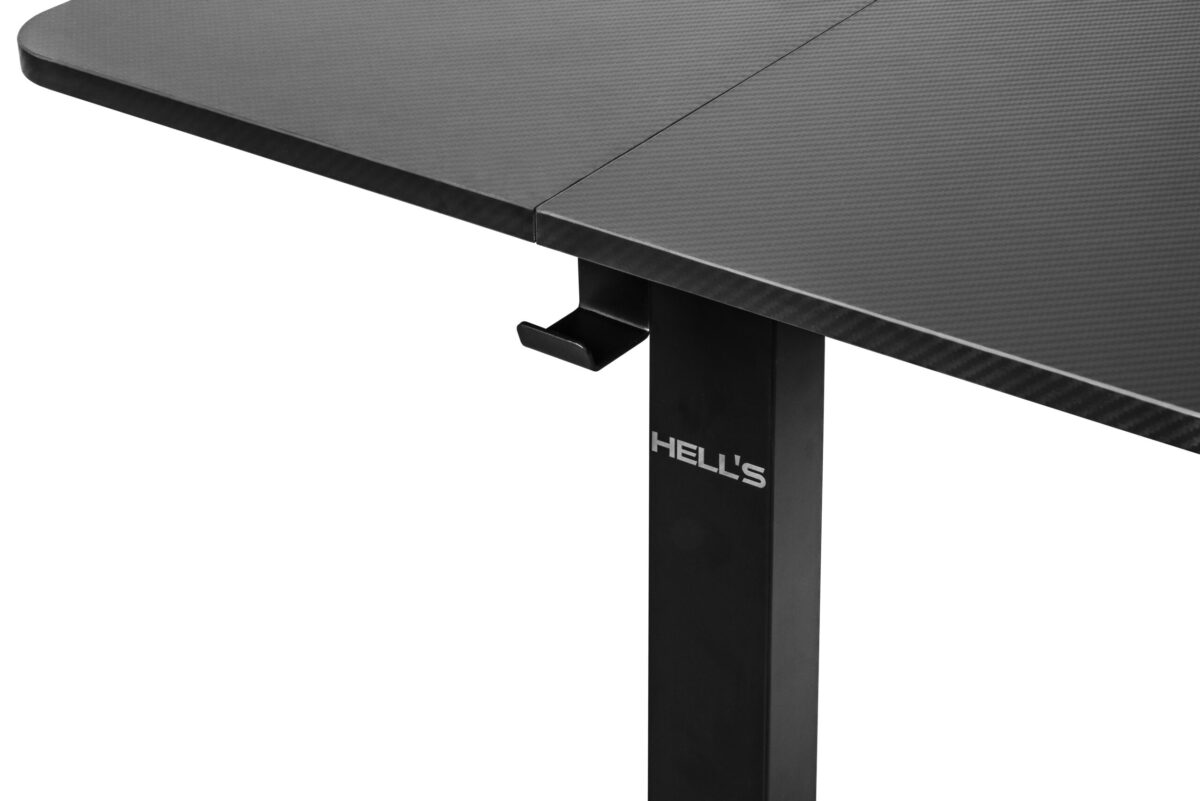Стіл Hell's Chair з електричним регулюванням Black Carbon 140x70 см - Зображення 8