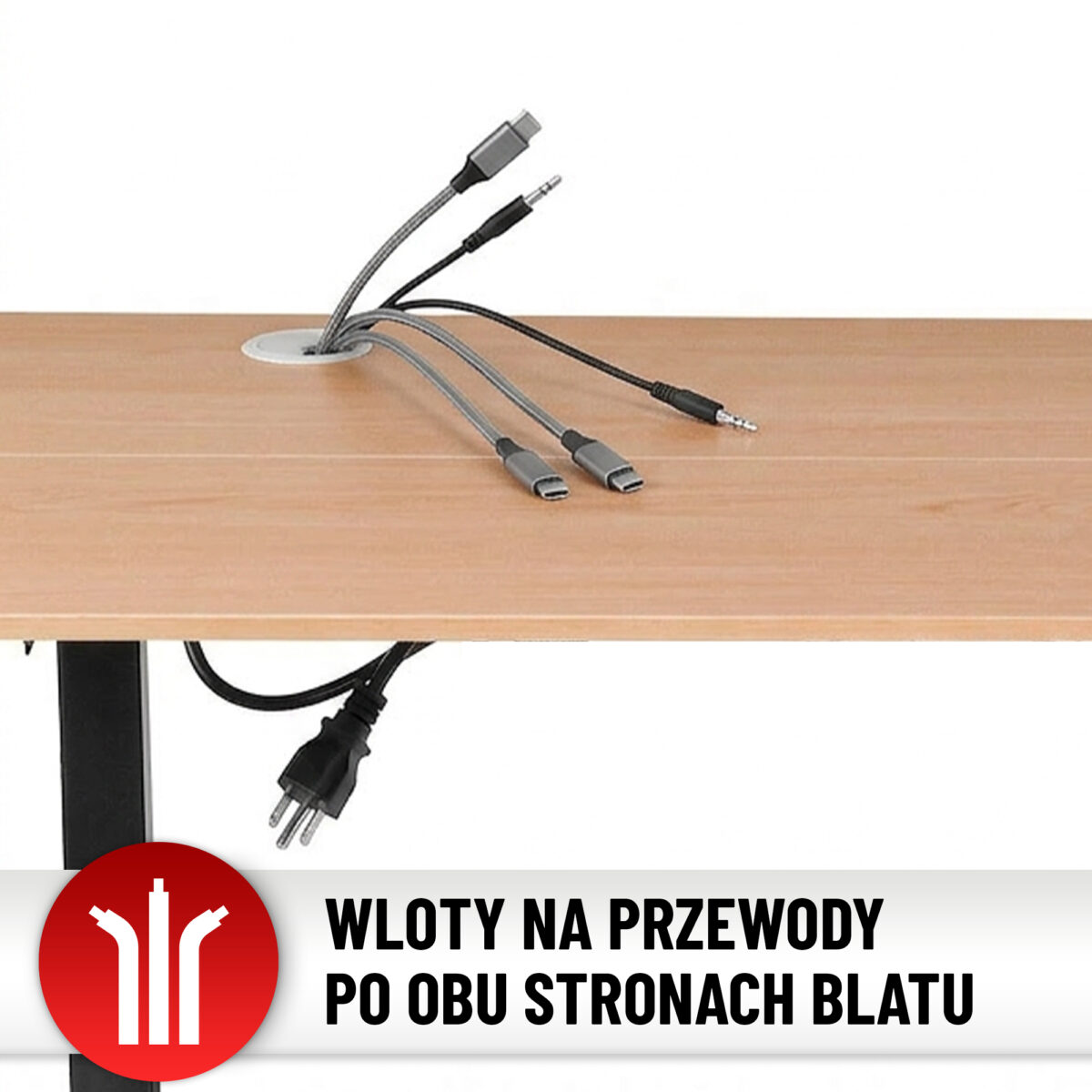 Стіл Hell's Chair Natur Wood Black з електричним регулюванням 140x70 см - Зображення 10