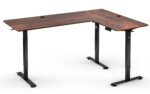 Стіл Hell's Chair Rustic Brown з електричним регулюванням кутовий 180x120 см