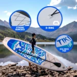 SUP-дошка надувна FunWater SUPFW05B Tiki 3,2 м (синьо-білий) - Зображення 8