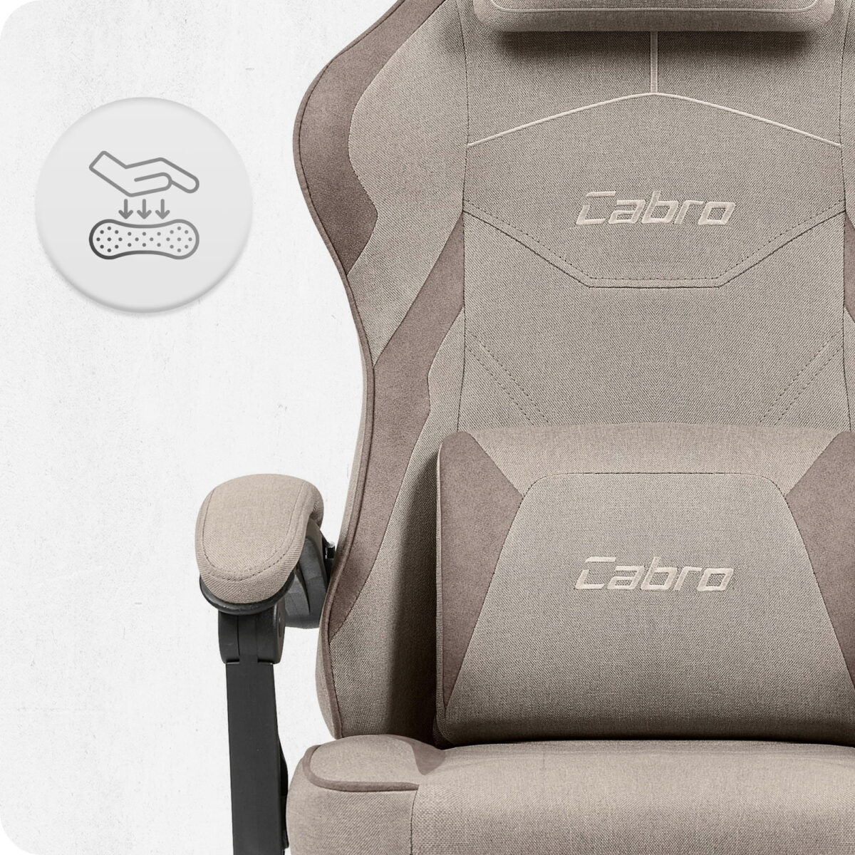 Ігрове крісло Cabro C502 Beige тканина - Зображення 5
