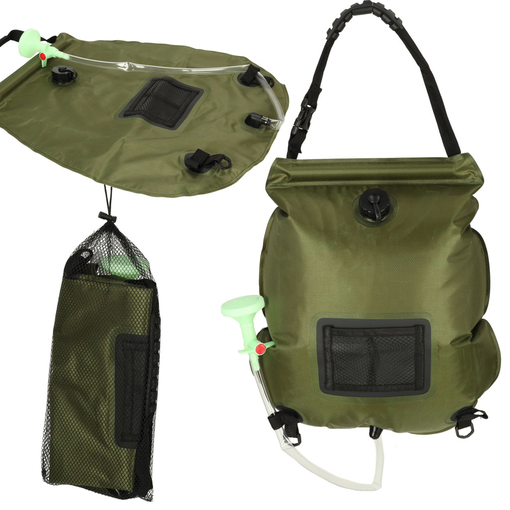 20L-XXL-solar-camping-field-hiking-shower-with-thermometer-158485 Портативний сонячний кемпінговий душ IKONKA KX4993 20 л - Зображення 1