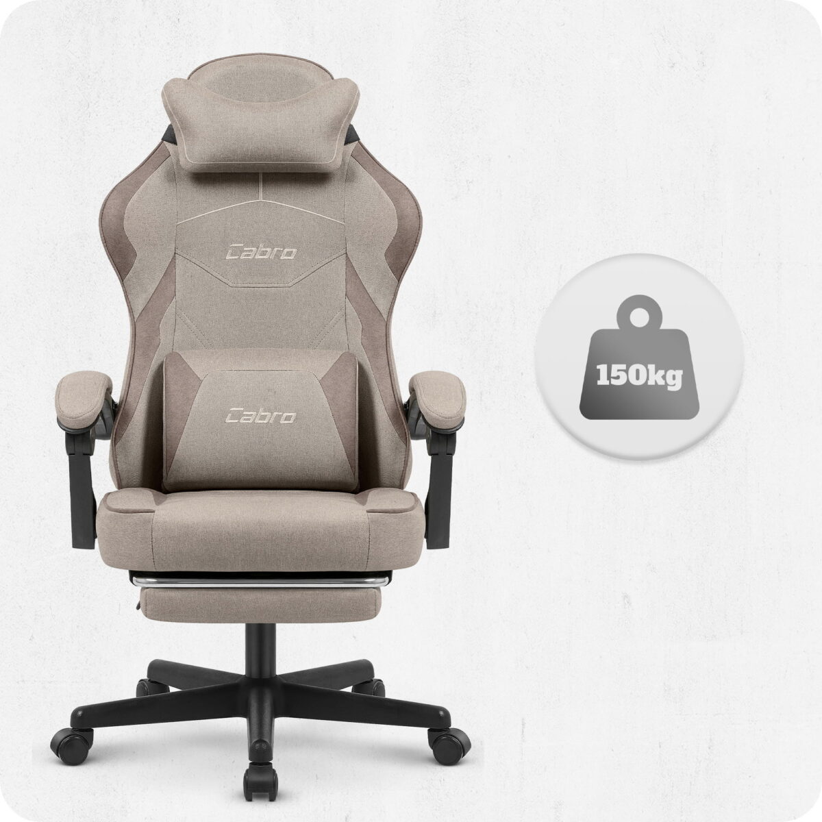 Ігрове крісло Cabro C502 Beige тканина - Зображення 10