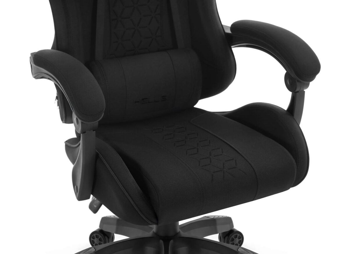 Геймерське крісло Hell's Chair HC-1008 Black 2.0 тканина/сітка - Зображення 7