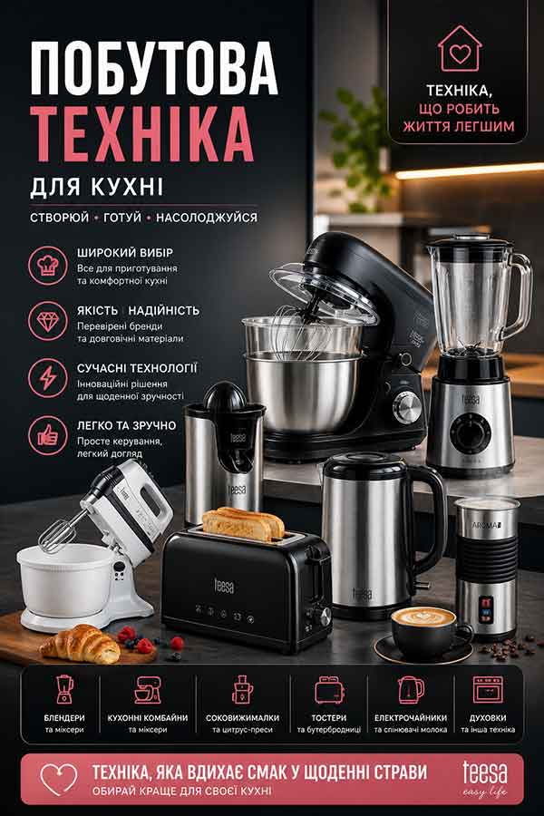 Банер Побутова техніка для кухні