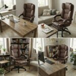 Офісне крісло Hell's Chair HC-1031 Brown екошкіра - Зображення 2