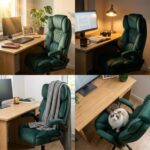 Офісне крісло Hell's Chair HC-1033 Green тканина - Зображення 7