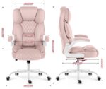 Офісне крісло Hell's Chair HC-1033 Pink тканина - Зображення 6