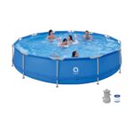 Каркасний круглий басейн Avenli 427x84 см / 9495 л з фільтром та ремонтом