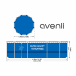Каркасний басейн Avenli 17802EU круглий 457x122 см з насосом та сходами - Зображення 8