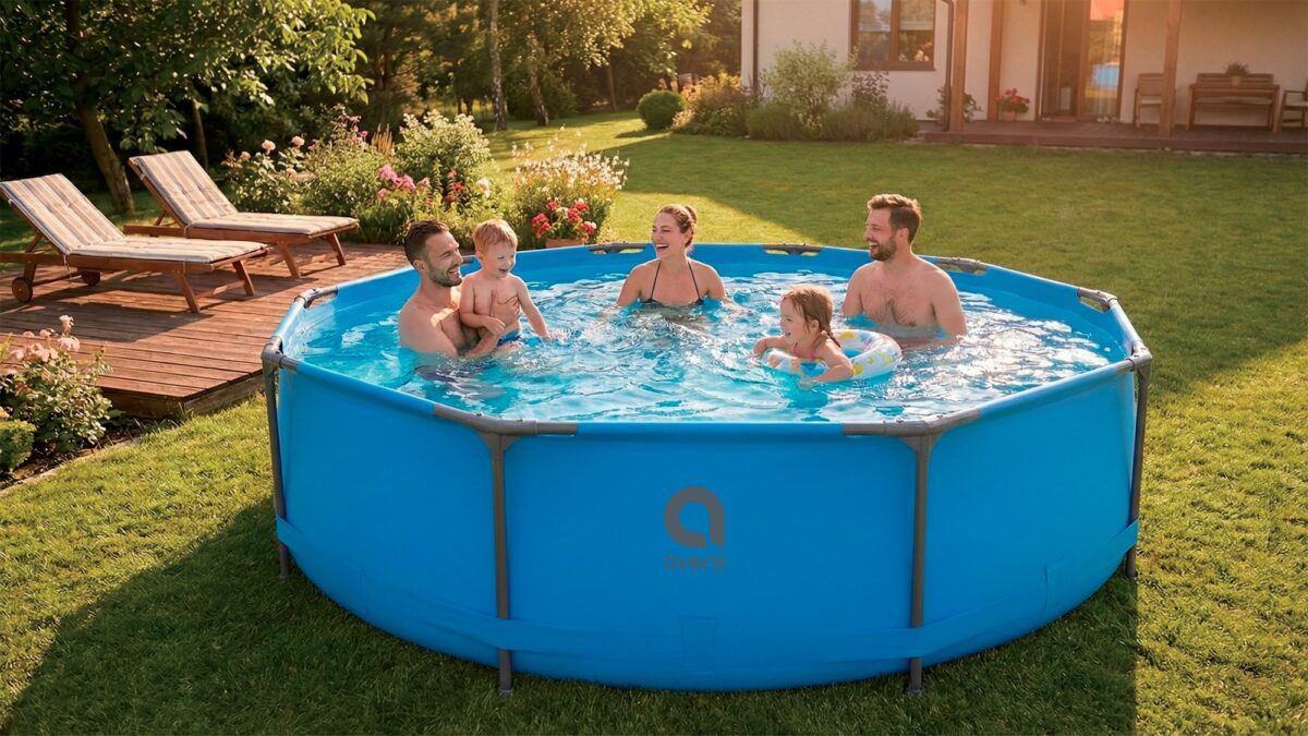 Каркасний басейн Avenli Premium 366x100 см з фільтром і сходами - Зображення 4