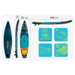 SUP дошка Neo-sport 170311 Reefbreak 11.6 350 см - Зображення 5