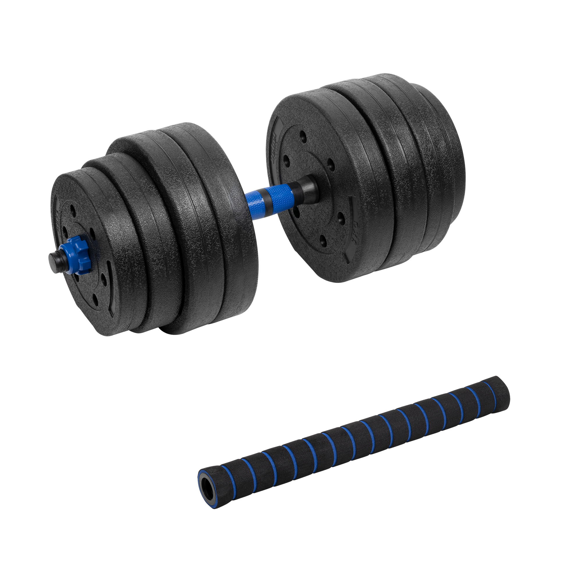 hantel-bitumiczny-regulowany-z-lacznikiem-1x20kg-rebel-active-46524a52a9544df1bfc34afbe2b81695-6b8729d9 Регульована бітумна гантель Rebel 1x20 кг з роз'ємом для силових тренувань - Зображення 1