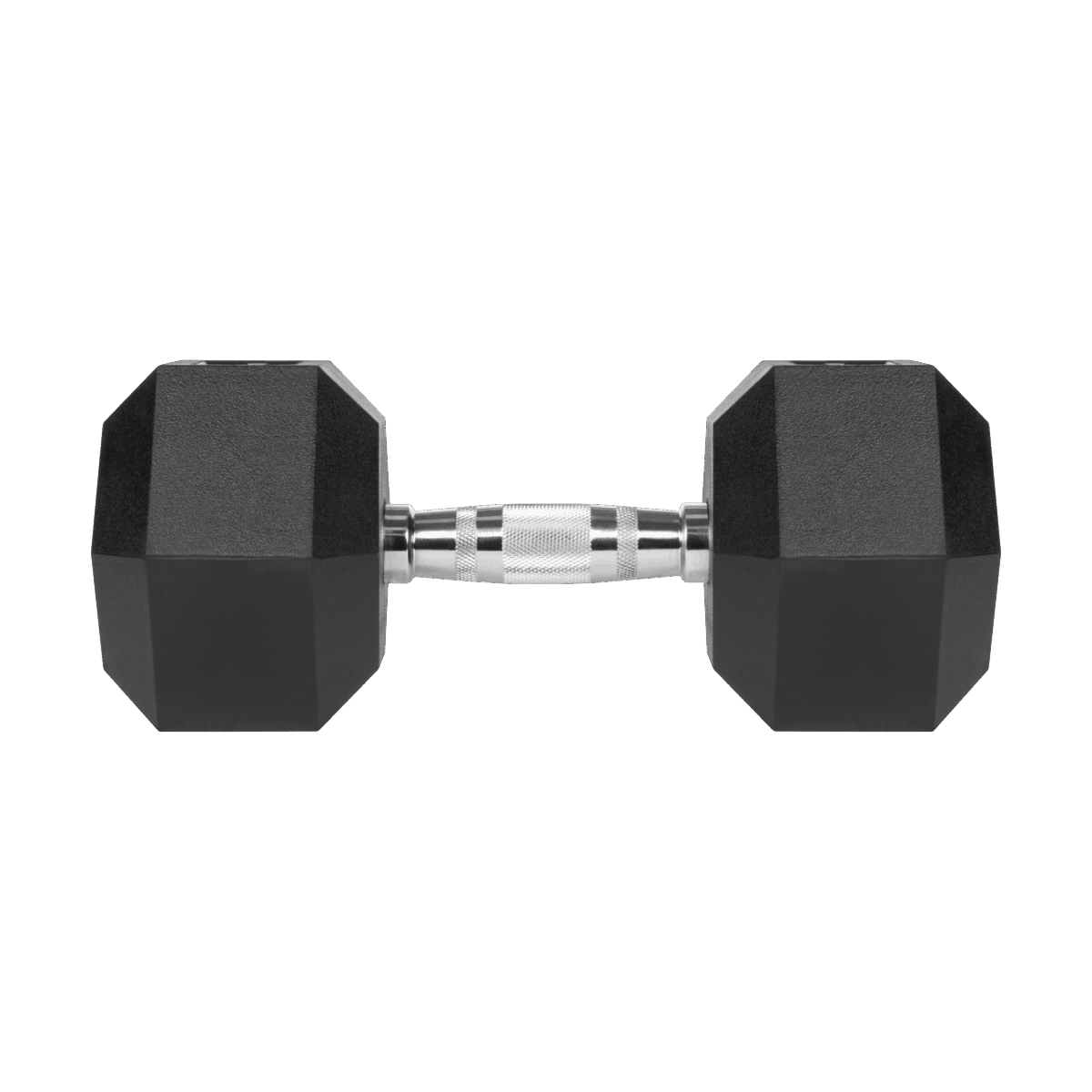 Чавунна гантель HEX Rebel 17,5 кг з гумовим покриттям для силових тренувань - Зображення 2