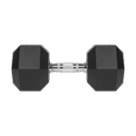 Гантель HEX Rebel Active 22,5 кг з чавуну з гумовим покриттям для силових тренувань - Зображення 2