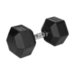 Гантель Rebel HEX Cast Iron 30 кг із гумовим покриттям для силових тренувань