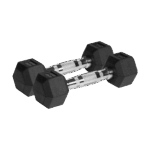 Гумовані чавунні гантелі HEX Rebel 2x2 кг для професійних тренувань